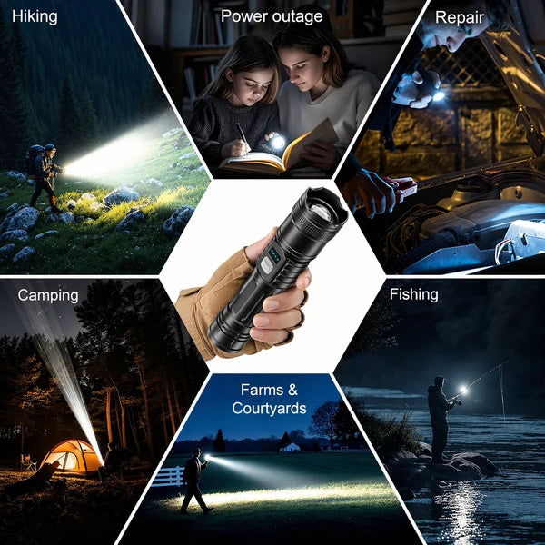 How to prepare the rechargeable flashlight before an outage
