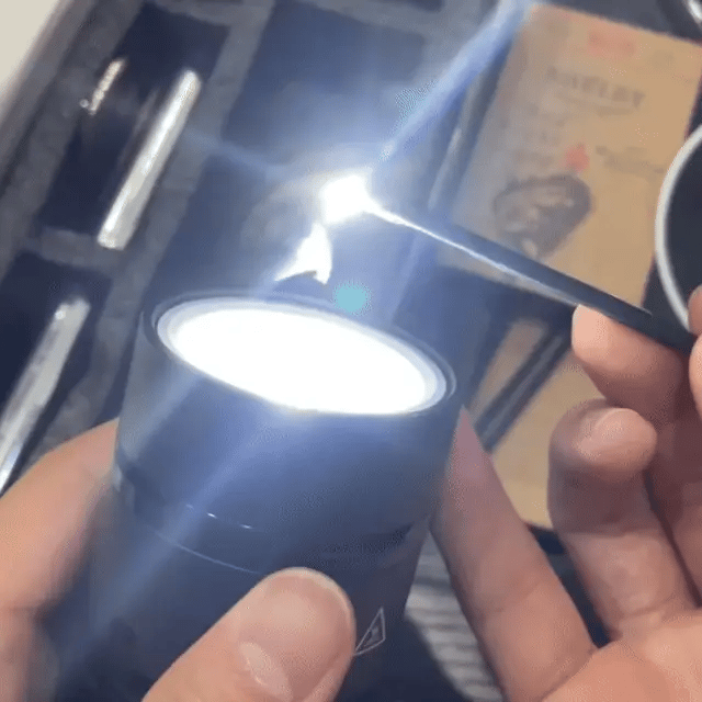 Compact survival flashlight for home, car, and emergency kit