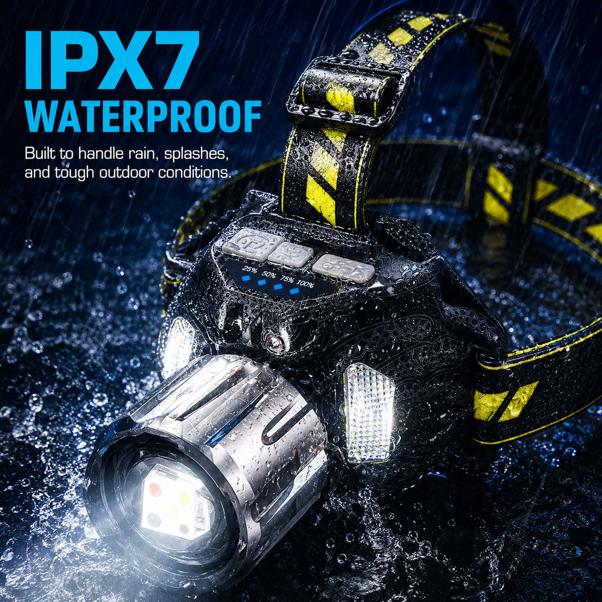 Billhol®Rechargeable Multi-Light LED Headlamp