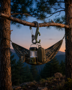Multi-Function Outdoor Carabiner Hook with Mini Lantern