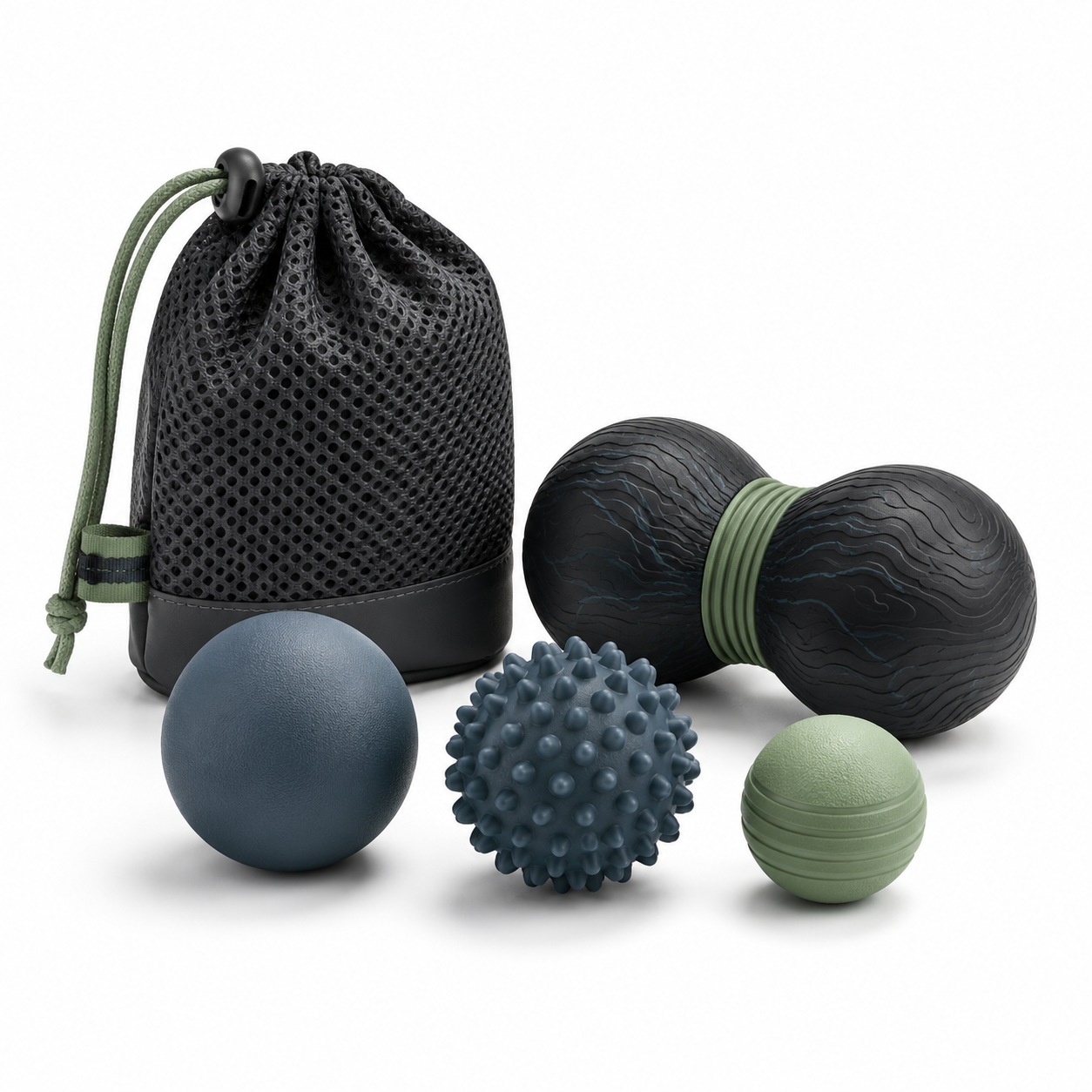 Deep Tissue Massage Ball Set with Storage Bag