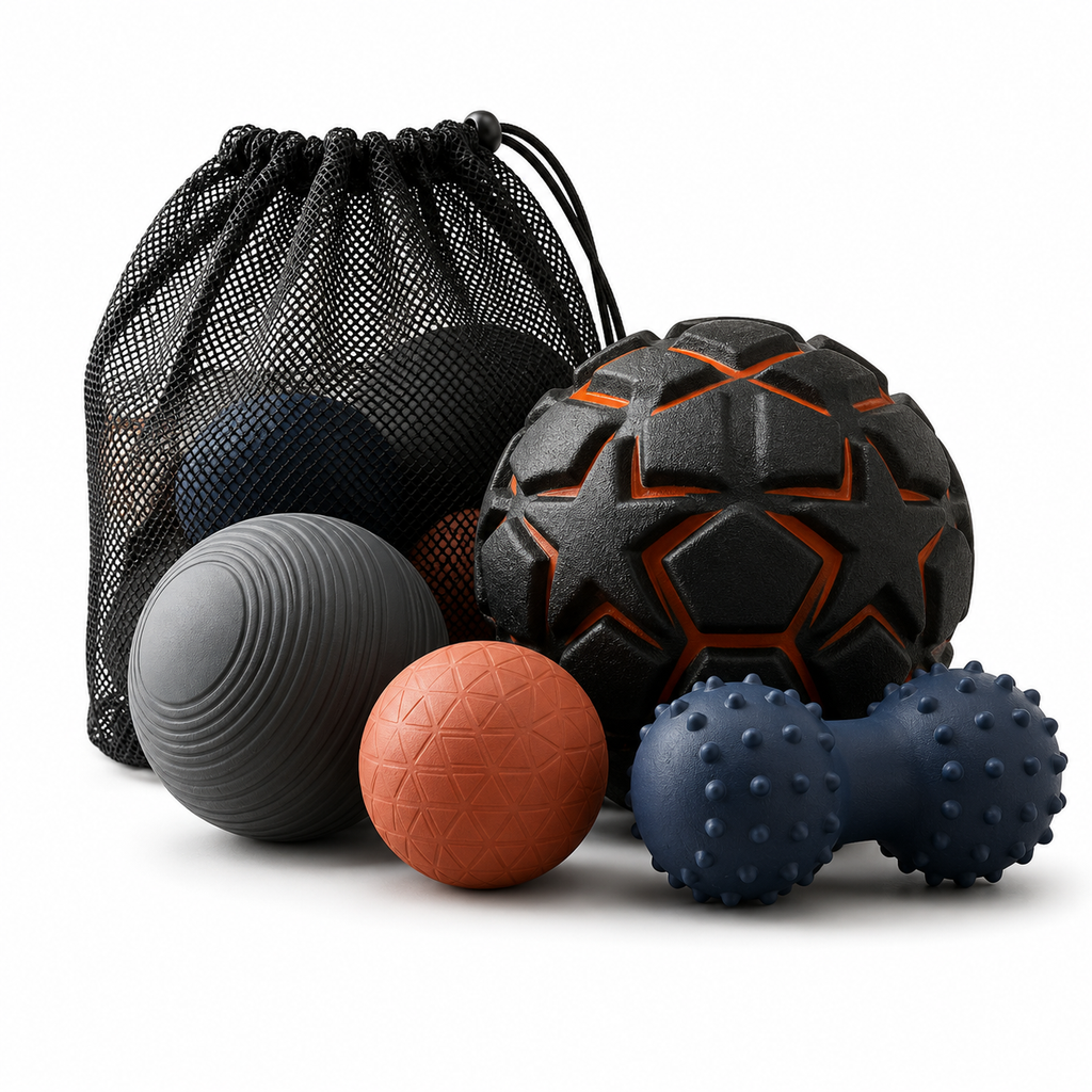 Muscle Recovery Massage Ball Set with Storage Bag