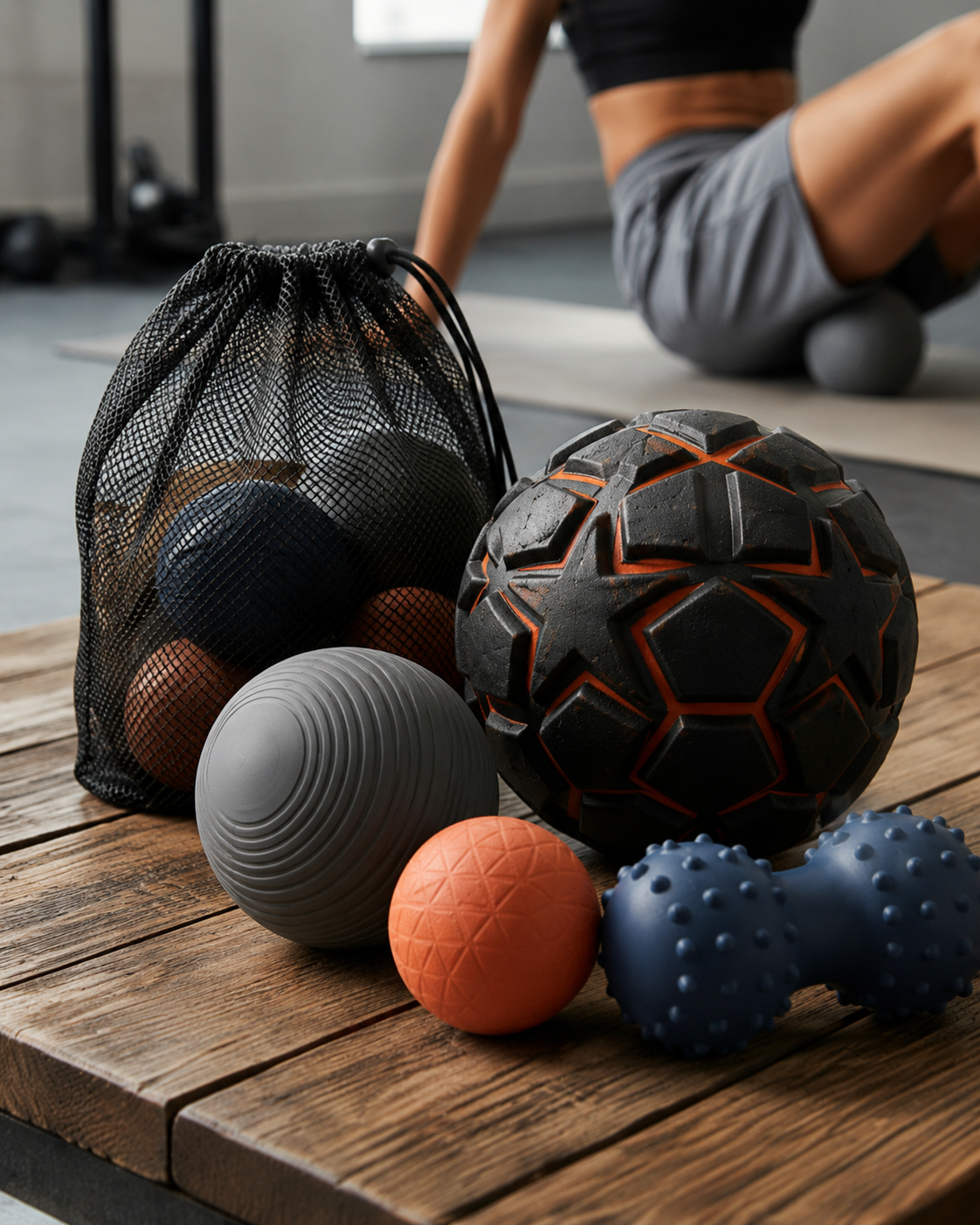 Muscle Recovery Massage Ball Set with Storage Bag