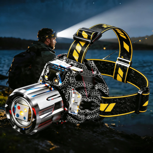 Billhol®Rechargeable Multi-Light LED Headlamp