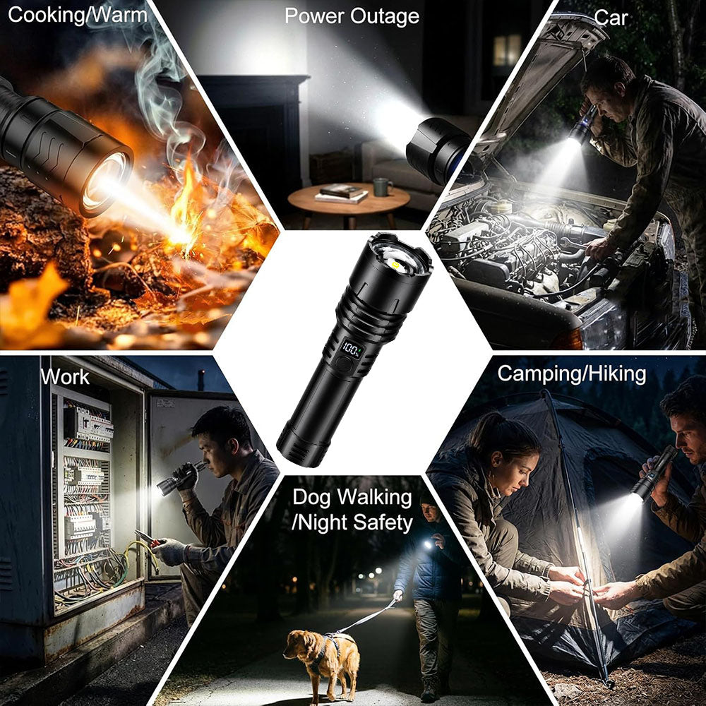 Billhol® 💥Super Bright Ultimate Tactical Survival Flashlight · 2M+ SOLD · 80X Brighter ·120H Runtime · Military COB LED Tech